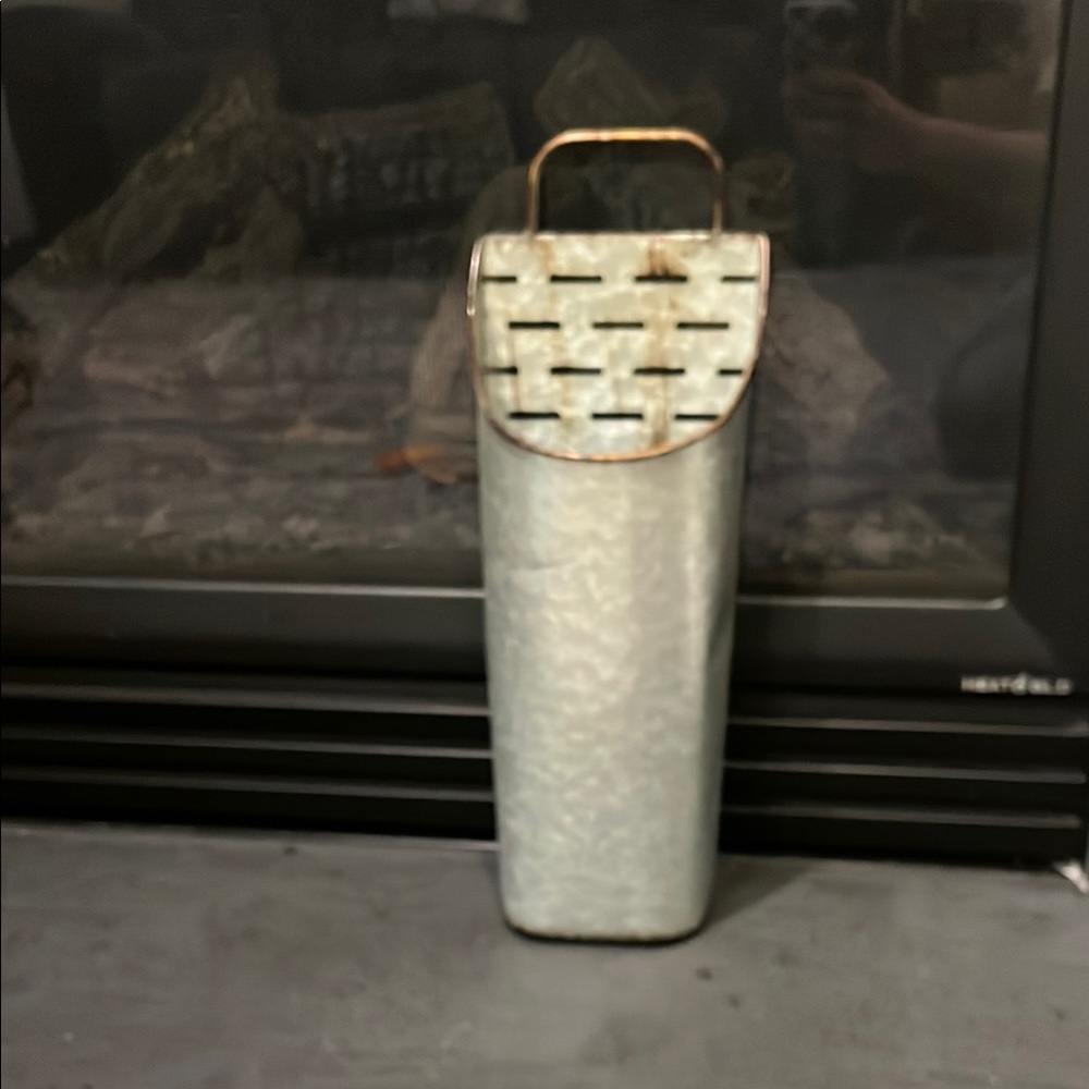 Metallic Gray Umbrella Stand